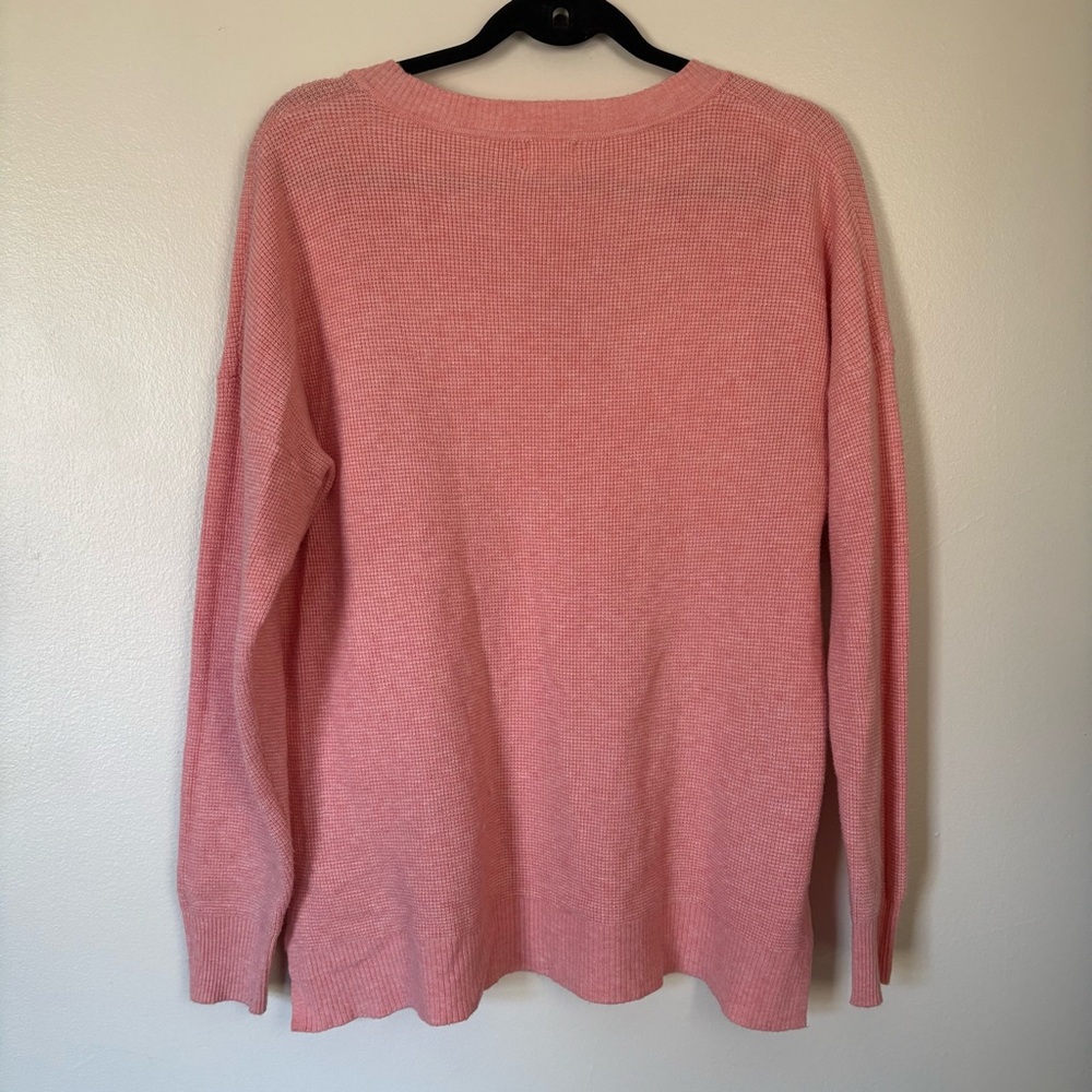 Dreamers by Debut Coral V-Neck Sweater Size M/L - Picture 9 of 12